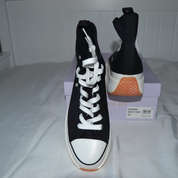 MADDEN GIRL WINNONA WOMENS FABRIC HIGH TOP FASHION SNEAKERS- NEW w/o Box - Picture 11 of 12